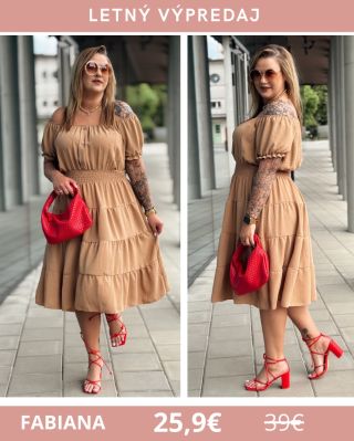 ✨Krátke letné šaty FABIANA ✨ UNI (cez prsia 120-140cm) ✨25,9€